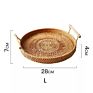 Round Rattan Baskets for Organizing Vegetable Bowl Food Storage Organizing Wicker Fruit Baskets