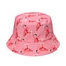 Saki E-Commerce Flamingo Printed Pattern Unisex Cotton Fishing Hat Bucket Hats