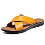 Sell Leather Men Sandals and Slippers Mens Genuine Leather Slippers Outdoor Beach Slippers for Men