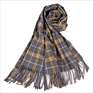 Simple Plaid Scarf for Autumn/ Women's Long Fringe Warm and Thick Cashmere Scarf