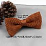 Single Deck Men Women Solid Color Bowknot Lovely Knit Bowtie Adjustable Neckwear Designer Knitting Butterfly Bow Tie