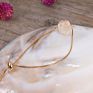 Single Stone Gold Chain Adjustable Crystal Bracelets Natural Nugget Quartz Crystal Simple Bracelet