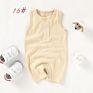 Sleeveless Short Romper Organic Cotton Onesie Baby Clothes