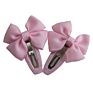 Snap Hair Clips with Bow Barrettes Bb Clips Hairbows Hairgrips Headwear Accessories for Baby Girls