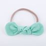 Solid Color Bow Nylon Headband ,Floral Born Baby Bow Headband Knot Headband Head Wrap Baby Turban