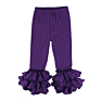 Solid Color Candy Colors Leggings Soft Cotton Girls Baby Icing Ruffle Pants Baby Clothes Pants
