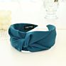 Solid Color Cloth Cross Knot Headband for Women Headband