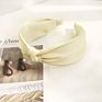 Solid Color Fabric Headband Hairbands Korean Wide Middle Knot Headband
