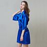 Solid Color Silk Wedding Dress Bridesmaid Bridal Robes Kimono Robe Bridesmaids Gifts Sets