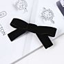 Solid Color Velvet Ribbon Hairpin Korean Women Hair Accessories Bowknot Hair Clip Long Ribbon Bow Hair Clip