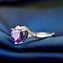 South Korea Simple Diamond Women's Ring 925 Sterling Silver Adjustable Rings Jewelry