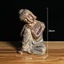 Southeast Asian Style Buddha Decor Thai Imitation Bronze Sleeping Buddha Statue Home Decor Resin Crafts Other Home Decor