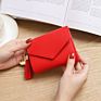 Spot Direct Short Ladies Wallet Tassel Pendant Leather Wallet Card Holders for Woman