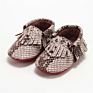 Spring and Autumn Style Kids Leather Snake Skin Baby Walking Shoes Soft-Soled Indoor Floor Shoes Rattlesnake Baby Moccasins