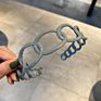 Plastic Circles Wide Chain Headbands