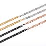 Stainless Steel Cuban Figaro Link Chain Necklace for Men Women Hip Hop Jewelry