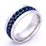 Stainless Steel Jewelry Titanium Steel Chain Rings for Men Rotatable