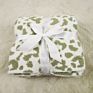 Stock Lot Big Chunky Jacquard Animal Print Leopard Knit Throw Blanket for Home Decor