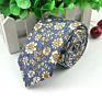 Style Floral Brisk Soft Texture Tie 100% Cotton for Men&Women Casual Dress Handmade Adult Wedding Tuxedo Tie Accessory Gift