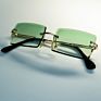 Style Small Square Rectangle Rimless Sunglasses Sun Glasses Shades Sales