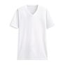 Stylish 150 Gsm V-Neck Distress Blank Cotton V Neck Plain T Shirts Men's Embroider T-Shirt