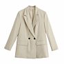 Suits Office Formal Blazers Cardigan Jacket Ladies Solid Color Women Blazer