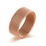 Surgical Stainless Steel 8 Mm Mesh Ring Wedding Band, Sizes 7-12 for Men Women