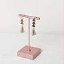 T-Bar Hanging Earrings Display Stand Jewelry Rack Holder Metal Gold Earring Display Stand for Jewelry Shop