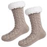 Thermal Warm Fuzzy Slipper Socks Floor Anti-Slip Fleece Lined Sherpa Indoor Socks