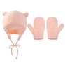 Toddlers Baby Girl Cute Beanie Bear Ear Flap Cap for 1-3 Years Kids Warm Soft Lining Ski Pompom Cold Beanie Hat for Boys