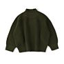 Toddlers Kids Knit Plain Pullover Long Sleeve Organic Oversized Baby Sweater Top