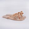 Trend Jelly Sandals Flat Shoes with Rivet Design Square-Toe Sandals for Women Flip Flop Slides Slippers
