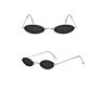 Trending Vintage Shades Samll Oval Metal Frame Sun Glasses Men High Quility Uv400 Protection Sunglasses Women