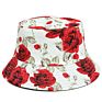 Tropical Flower Hawaiian Pattern Bucket Fitted Beach Floral Bucket Hat , Floral Printing Bucket Hat , Printed Bucket Hats