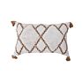 Tufted Boho Square Throw Pillow Covers Rectangle Farmhouse Cotton Woven Tufted Boho Throw Pillow Covers