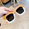 Two Colors Square Frame Children Sunglasses for Boys and Girls Baby Candy Color Sunglasses