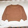 Unisex Baby Autumn Pullover Sweater Ins Infant Boy and Girls Blank Wool Knit Sweaters