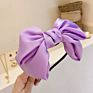 Veijer Headbands Hair Accessories Woman Lovely Big Bow Silk Satin Headbands