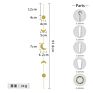 Wall Hanging Ornament Garland Wooden Star Moon Bead Kids Room Nursery Fall Wooden Bead Garland with Tassels for Home Decoration