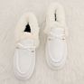 Warm Designer Ladies Outdoor Fluffy Women Shoes Faux Fur Moccasins for Ladies