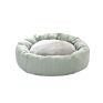 Warm Memory Foam Heating Pet Cat Plush round Dog Cushion Bed with Pillow