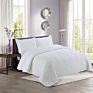 White Cotton Embroidery Bedspread Three Pieces Bedding Set Bed Spread King Size