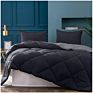 Wholesales Design Solid Color Microfiber 2-Tone Reversible down Alternative Filling 3Pcs Quilt Set