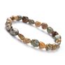 Women Amethyst Ruby Quartz Amazonite Tourmaline Mixed Gemstones Nuggets Beads Stretch Bracelet Beads for Jewelry Making