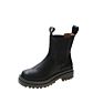 Women Ankle Boots Warm Snow Shoes Black White Boots Pu Leather Ladies Platform Booties Fur High Heels