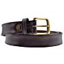 Women Buckle Full Grain Leather Ladies Slim Vintage Belt