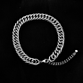 Women Foot Jewelry Gold Plated Stainless Steel Cuban Link Chain Anklet