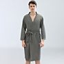 Women Premium Turkish Cotton Waffle Weave Lightweight Kimono Spa Bathrobe