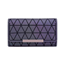 Women Pu Leather Clutch Bag Geometric Holographic Luminous Wallets and Purse