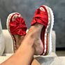 Women Sandals Platform Shoes Women Ladies Bow Slipper Indoor Outdoor Flip-Flops Beach Shoes Female Slippers